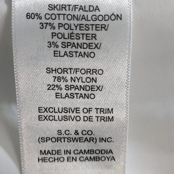 3 skorts size :L , Brand: S.C. & Co. Ladies' Denim , White, Blue , Black - Picture 5 of 14